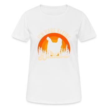 Ich habe kleine Dinosaurier Hühner Chicken Hahn - Frauen T-Shirt atmungsaktiv - Weiß - Vorne - AI Model Female 172 dark (172cm)