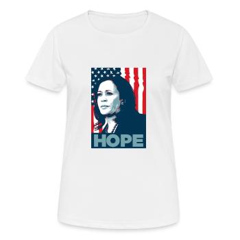 Kamala Harris Hope - T-shirt respirant Femme - blanc - Devant - AI Model Female 172 dark (172cm)
