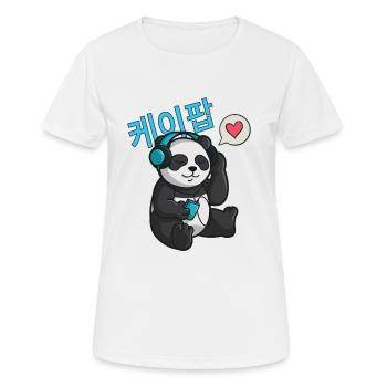 K-Pop & Chill Korean characters Korean - Women's Breathable T-Shirt - white - Front - AI Model Female 172 dark (172cm)
