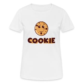 Biscuit - T-shirt respirant Femme - blanc - Devant - AI Model Female 172 dark (172cm)