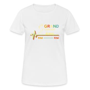 Chemise de randonnée Grand Canyon - Randonnée jante à jante - Cool - T-shirt respirant Femme - blanc - Devant - AI Model Female 172 dark (172cm)