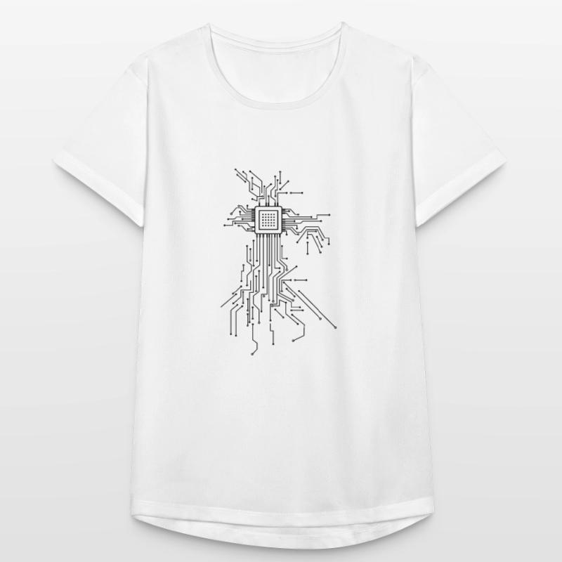 CPU Heart Computer Programmer Gift Design Women's Breathable T-Shirt