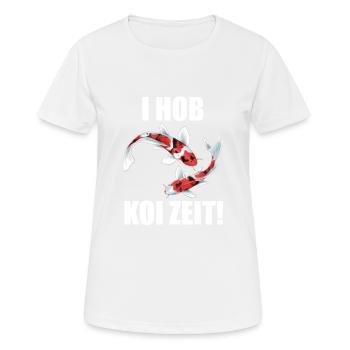 lustige Koi Kois i hob koi zeit Geschenkidee - Frauen T-Shirt atmungsaktiv - Weiß - Vorne - AI Model Female 172 dark (172cm)