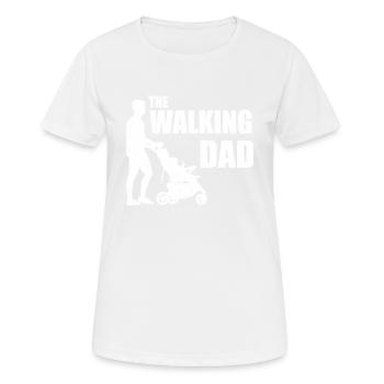 The walking dad - Women's Breathable T-Shirt - white - Front - AI Model Female 172 dark (172cm)