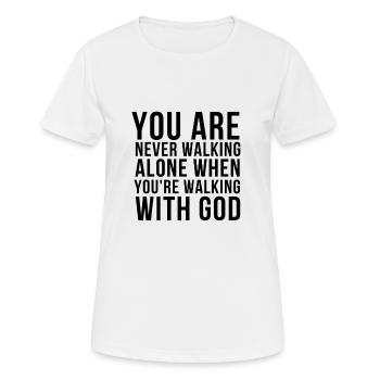 Trust In God - Women's Breathable T-Shirt - white - Front - AI Model Female 172 dark (172cm)