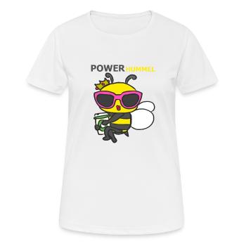 HUMMEL - Frauen T-Shirt atmungsaktiv - Weiß - Vorne - AI Model Female 172 dark (172cm)
