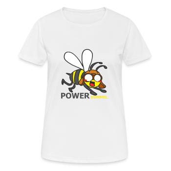HUMMEL - Frauen T-Shirt atmungsaktiv - Weiß - Vorne - AI Model Female 172 dark (172cm)
