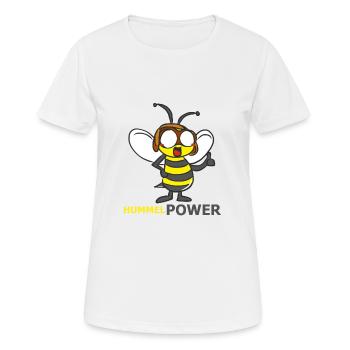 HUMMEL - Frauen T-Shirt atmungsaktiv - Weiß - Vorne - AI Model Female 172 dark (172cm)