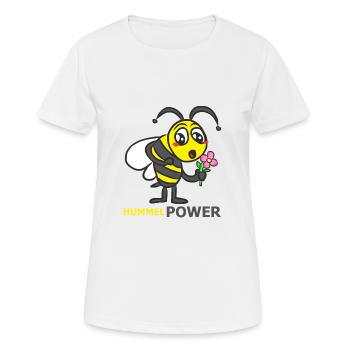 HUMMEL - Frauen T-Shirt atmungsaktiv - Weiß - Vorne - AI Model Female 172 dark (172cm)