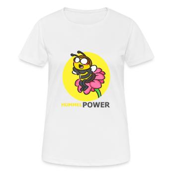 HUMMEL - Frauen T-Shirt atmungsaktiv - Weiß - Vorne - AI Model Female 172 dark (172cm)