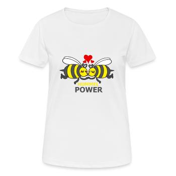 HUMMEL - Frauen T-Shirt atmungsaktiv - Weiß - Vorne - AI Model Female 172 dark (172cm)