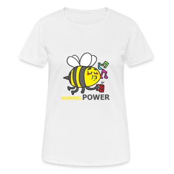 HUMMEL - Frauen T-Shirt atmungsaktiv - Weiß - Vorne - AI Model Female 172 dark (172cm)