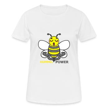 HUMMEL - Frauen T-Shirt atmungsaktiv - Weiß - Vorne - AI Model Female 172 dark (172cm)