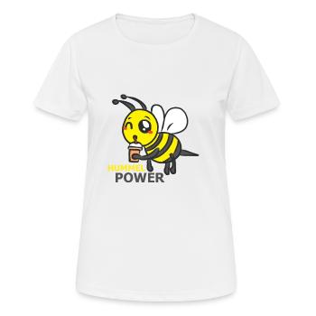 HUMMEL - Frauen T-Shirt atmungsaktiv - Weiß - Vorne - AI Model Female 172 dark (172cm)