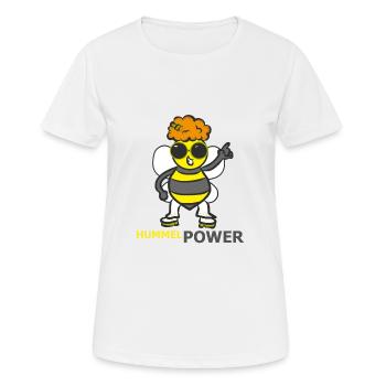 HUMMEL - Frauen T-Shirt atmungsaktiv - Weiß - Vorne - AI Model Female 172 dark (172cm)