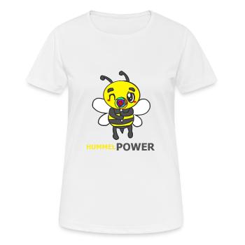 HUMMEL - Frauen T-Shirt atmungsaktiv - Weiß - Vorne - AI Model Female 172 dark (172cm)