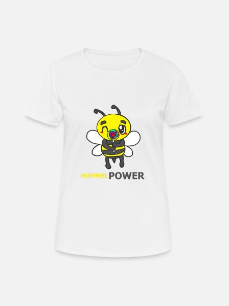 HUMMEL - Frauen T-Shirt atmungsaktiv - Weiß