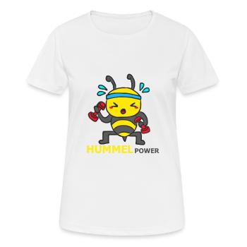 HUMMEL - Frauen T-Shirt atmungsaktiv - Weiß - Vorne - AI Model Female 172 dark (172cm)
