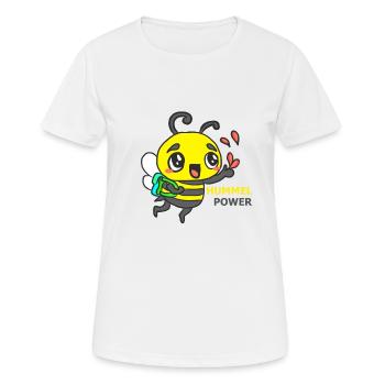 HUMMEL - Frauen T-Shirt atmungsaktiv - Weiß - Vorne - AI Model Female 172 dark (172cm)