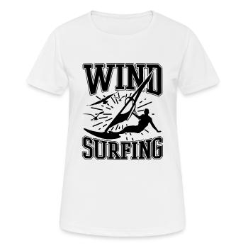 Windsurfing windsurfers - Women's Breathable T-Shirt - white - Front - AI Model Female 172 dark (172cm)
