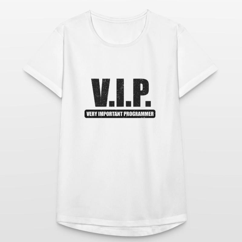 V.I.P. VIP very important Programmer Linux IT Frauen T-Shirt atmungsaktiv
