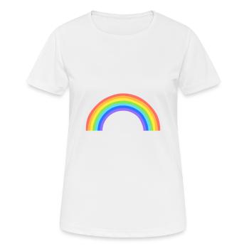 arc en ciel - T-shirt respirant Femme - blanc - Devant - AI Model Female 172 dark (172cm)