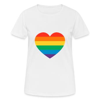 arc en ciel - T-shirt respirant Femme - blanc - Devant - AI Model Female 172 dark (172cm)