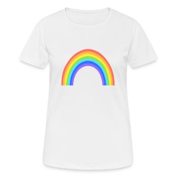 arc en ciel - T-shirt respirant Femme - blanc - Devant - AI Model Female 172 dark (172cm)