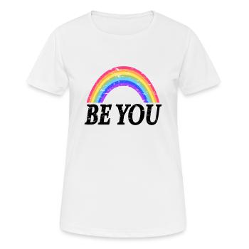 arc en ciel - T-shirt respirant Femme - blanc - Devant - AI Model Female 172 dark (172cm)