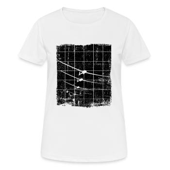 Planeur pilote planeur planeur volant - T-shirt respirant Femme - blanc - Devant - AI Model Female 172 dark (172cm)