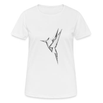origami - T-shirt respirant Femme - blanc - Devant - AI Model Female 172 dark (172cm)