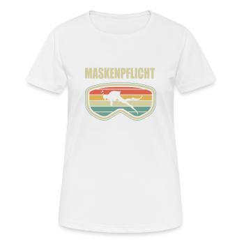 lustige Taucher Tauchen Maskenpflicht Geschenkidee - Frauen T-Shirt atmungsaktiv - Weiß - Vorne - AI Model Female 172 dark (172cm)