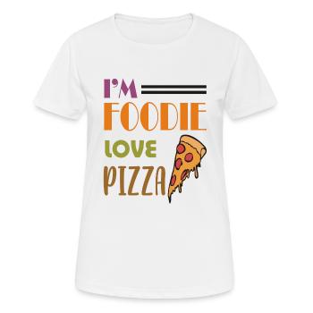 Love pizza - Women's Breathable T-Shirt - white - Front - AI Model Female 172 dark (172cm)