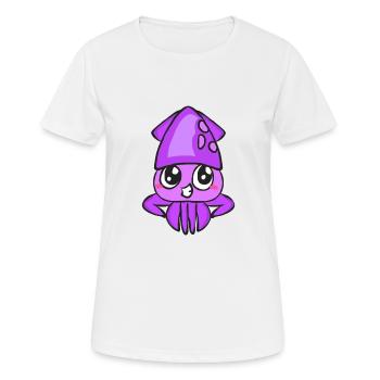 TINTENFISCH - Frauen T-Shirt atmungsaktiv - Weiß - Vorne - AI Model Female 172 dark (172cm)