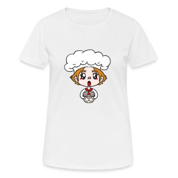 KONDITOR - Frauen T-Shirt atmungsaktiv - Weiß - Vorne - AI Model Female 172 dark (172cm)