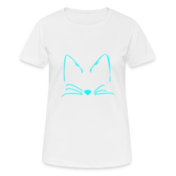 Chats chat mignon - T-shirt respirant Femme - blanc - Devant - AI Model Female 172 dark (172cm)