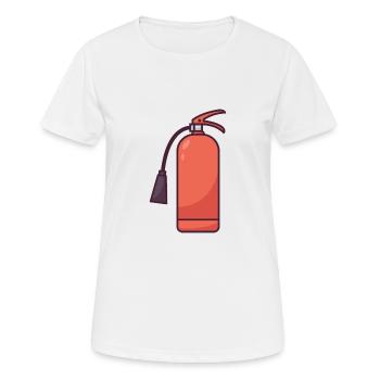 Instrument zur Brandbekämpfung - Frauen T-Shirt atmungsaktiv - Weiß - Vorne - AI Model Female 172 dark (172cm)