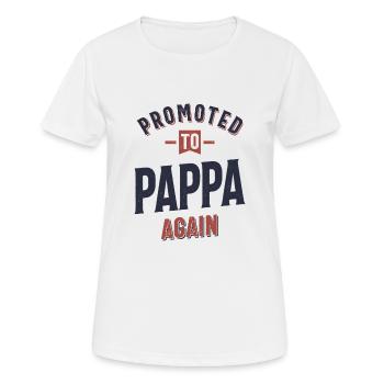 Promu Pappa à nouveau | Père grand-père - T-shirt respirant Femme - blanc - Devant - AI Model Female 172 dark (172cm)