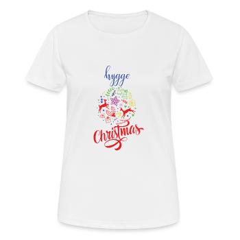 Noël scandinave - T-shirt respirant Femme - blanc - Devant - AI Model Female 172 dark (172cm)