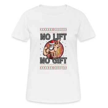 Ugly Christmas Fitness Sport Gym Weihnachtsmann - Frauen T-Shirt atmungsaktiv - Weiß - Vorne - AI Model Female 172 dark (172cm)
