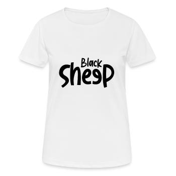 Black Sheep - Women's Breathable T-Shirt - white - Front - AI Model Female 172 dark (172cm)