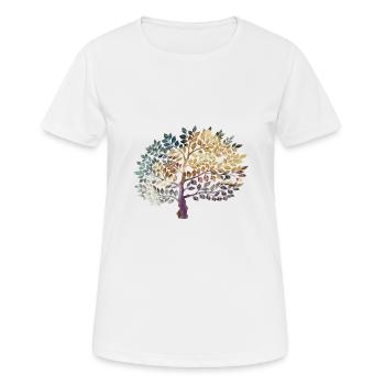 tree of Life - Women's Breathable T-Shirt - white - Front - AI Model Female 172 dark (172cm)