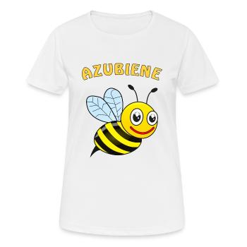 BIENE AZUBIENE - Frauen T-Shirt atmungsaktiv - Weiß - Vorne - AI Model Female 172 dark (172cm)