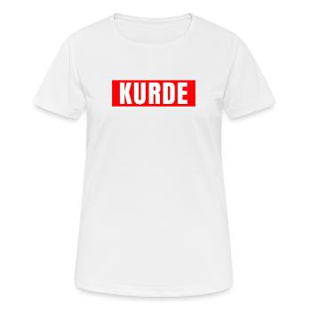 Kurde Polska Polen Polnisches Schimpfwort - Frauen T-Shirt atmungsaktiv - Weiß - Vorne - AI Model Female 172 dark (172cm)