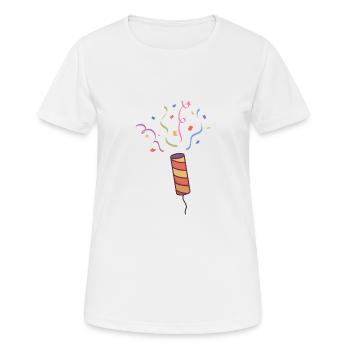 Colourful Confetti - Women's Breathable T-Shirt - white - Front - AI Model Female 172 dark (172cm)