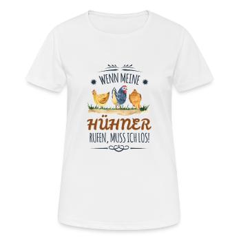 Perfekter Hühner Spruch für Hühnerzüchter Geschenk - Frauen T-Shirt atmungsaktiv - Weiß - Vorne - AI Model Female 172 dark (172cm)