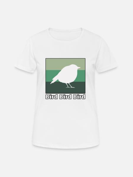 Vogel Vogel Vogel - Dame T-shirt svedtransporterende - hvid