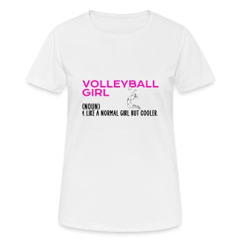 volleyball girl - Frauen T-Shirt atmungsaktiv - Weiß - Vorne - AI Model Female 172 dark (172cm)