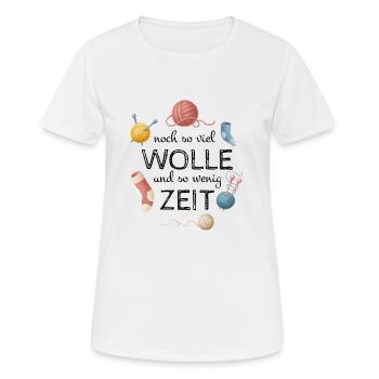 Schöner Strickmuster Spruch für Mütter Geschenk - Frauen T-Shirt atmungsaktiv - Weiß - Vorne - AI Model Female 172 dark (172cm)
