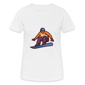 Wunderbares Skaten - Frauen T-Shirt atmungsaktiv - Weiß - Vorne - AI Model Female 172 dark (172cm)